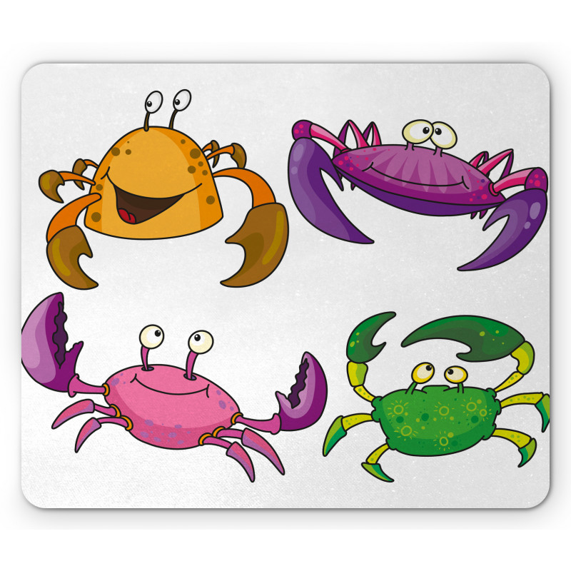 Funny Crabs Pattern Mouse Pad