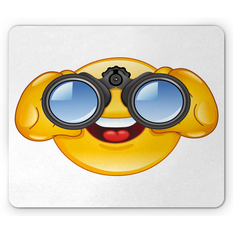 Smiley Face and Telescope Mouse Pad