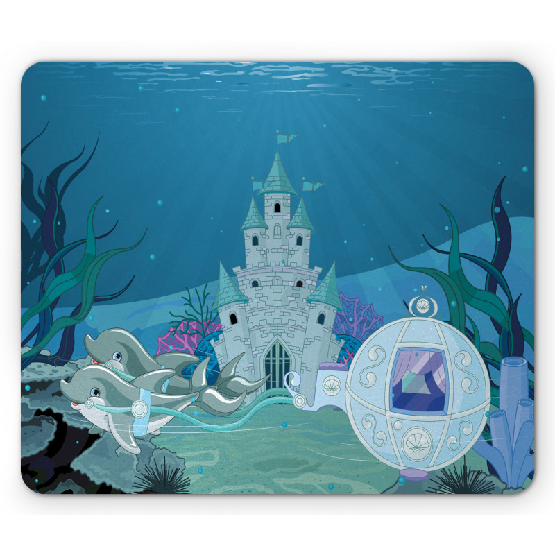 Fairytale Mermaid Castle Mouse Pad