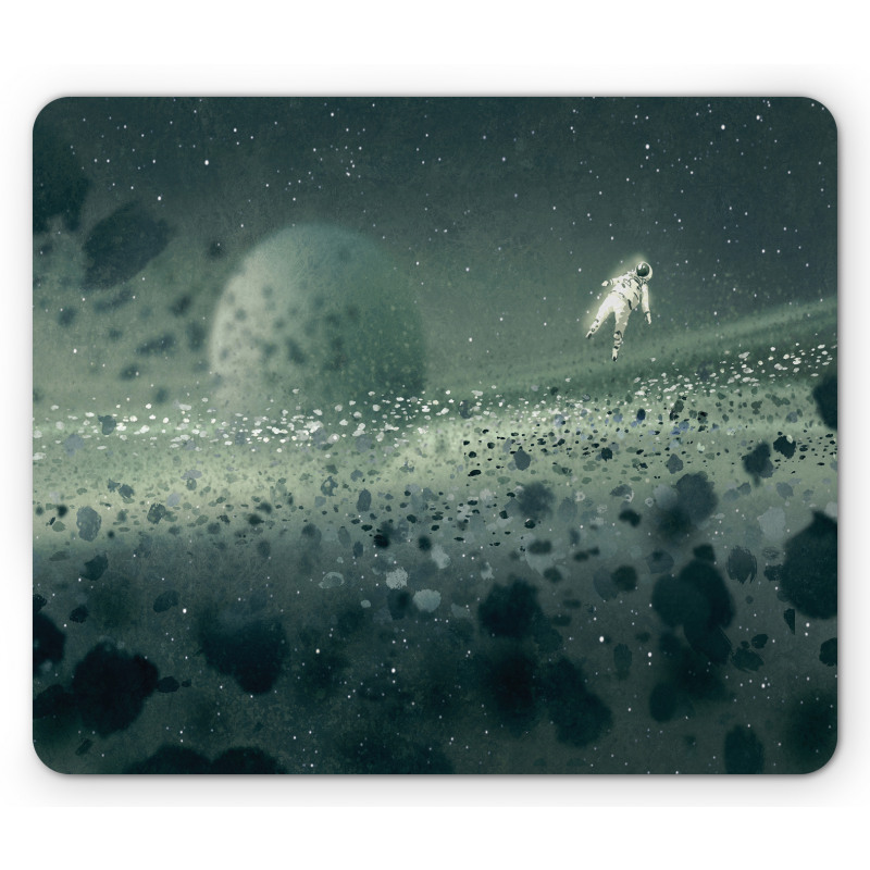 Moon Astronaut Mouse Pad