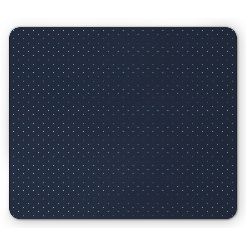 Blue Dots Retro Style Mouse Pad