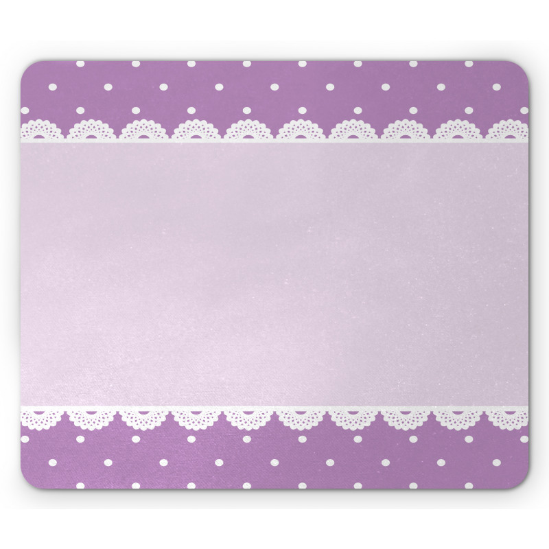 Old Lace Patterns Polka Mouse Pad