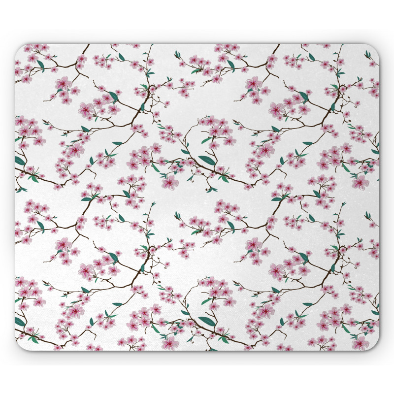 Asian Floral Botany Mouse Pad