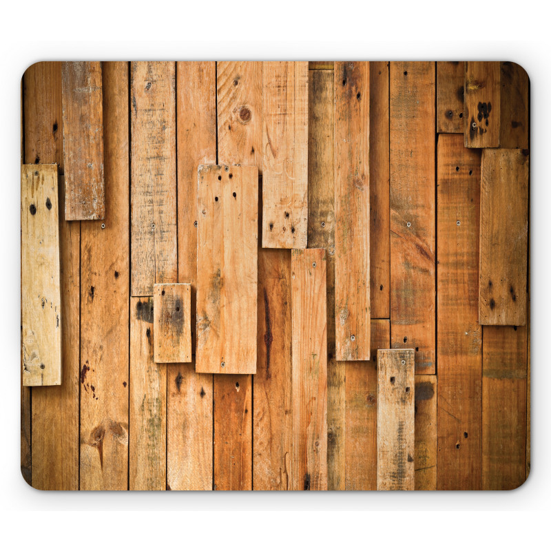 Lodge Wall Planks Print Mouse Pad