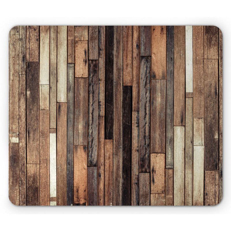 Old Floor Rustic Style Mouse Pad