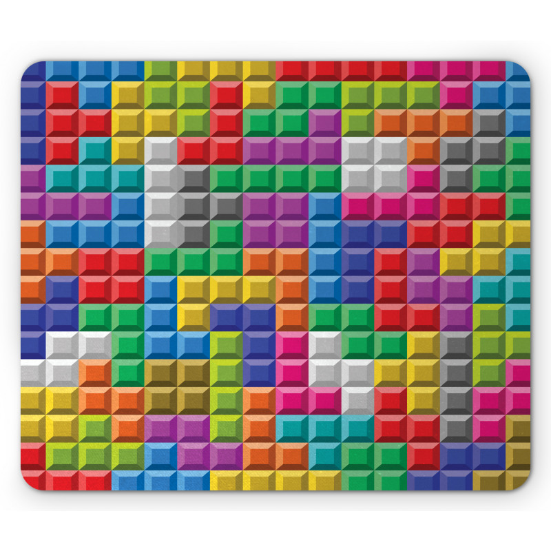 Colorful Blocks Art Mouse Pad