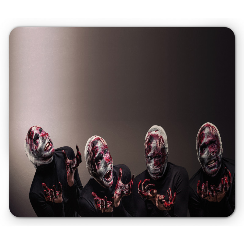 Screaming Scary Zombies Mouse Pad