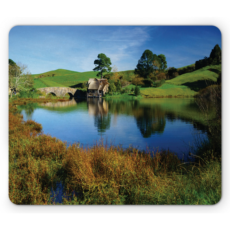 Hobbit Land Village House Mouse Pad