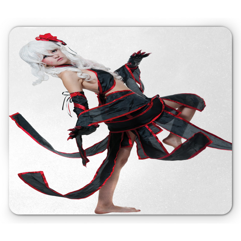 Warrior Style Girl Mouse Pad