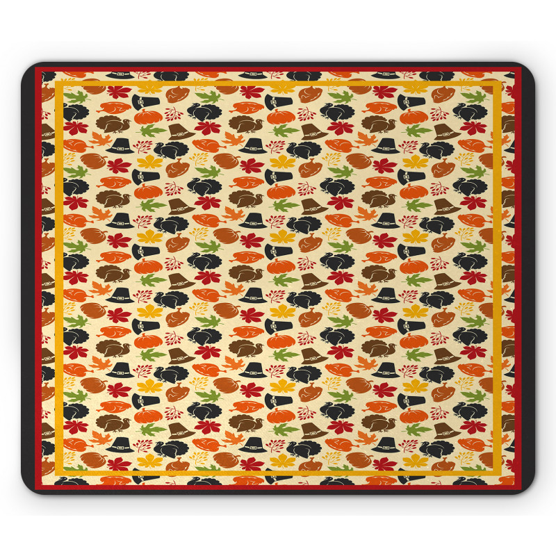 Pilgrims Hat Fall Mouse Pad