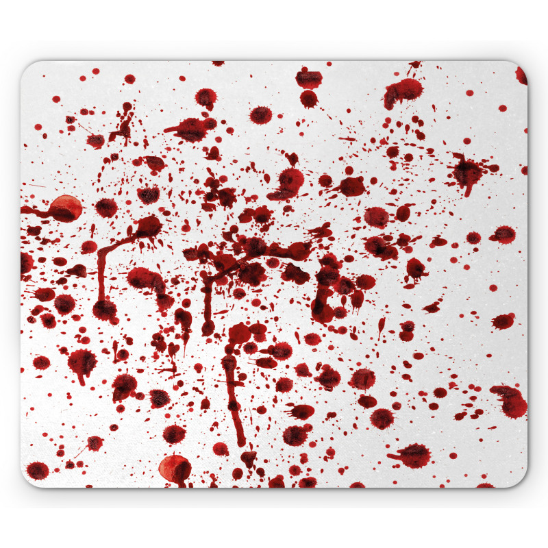 Splashes of Blood Scary Mouse Pad