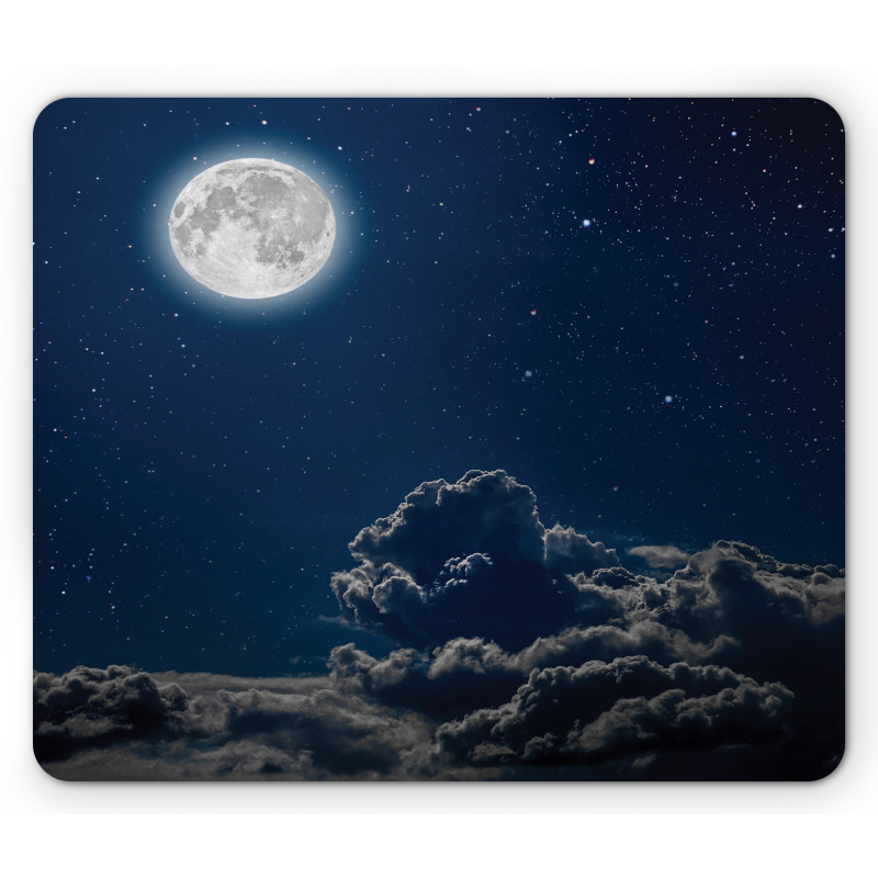 Moon and Stars Mouse Pad