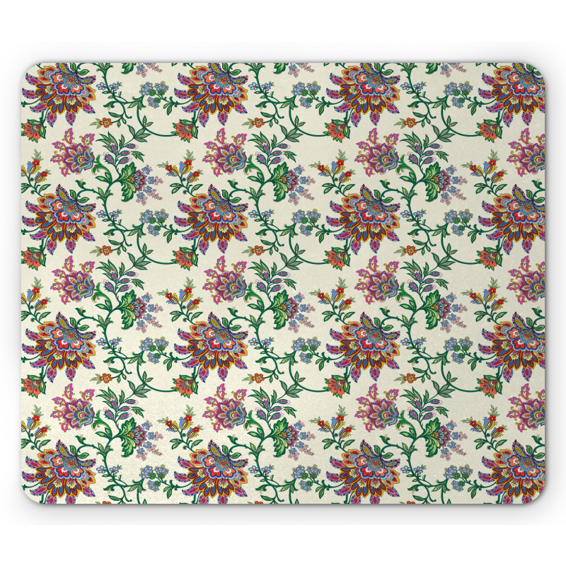 Colorful Flowers Mouse Pad