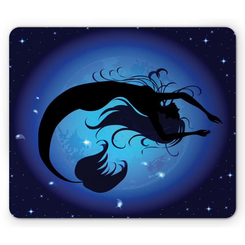 Aquatic Girl Mermaid Mouse Pad