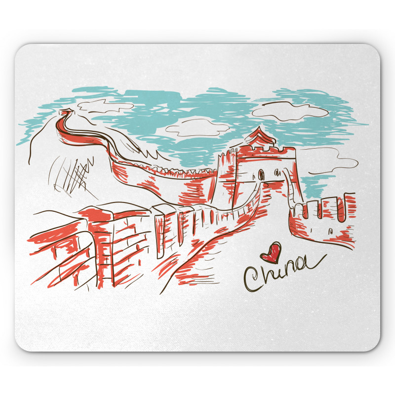 Sketch Chinese Mouse Pad