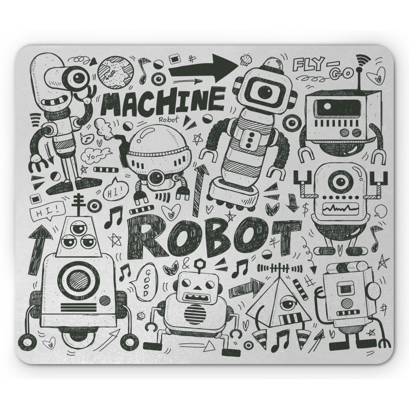 Space Geek Theme Sci Fi Mouse Pad