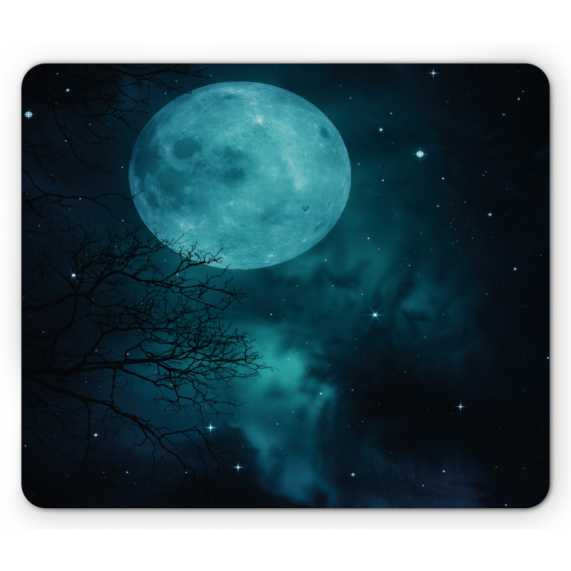 Outer World Cosmos Moon Mouse Pad
