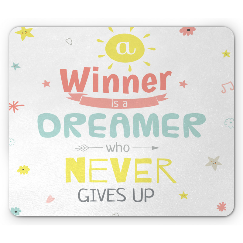 Positive Words Mouse Pad