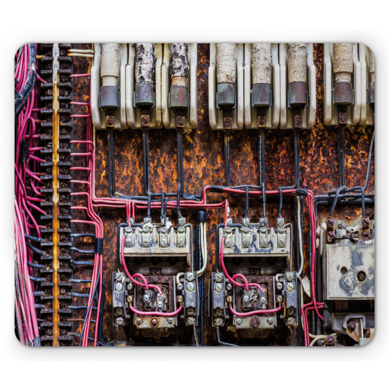 Rusted Electrical Panel Mouse Pad