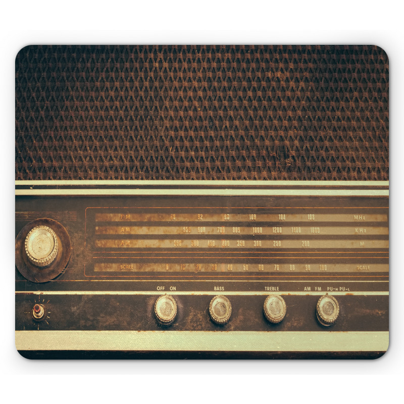 Retro 60s Music Style Mouse Pad