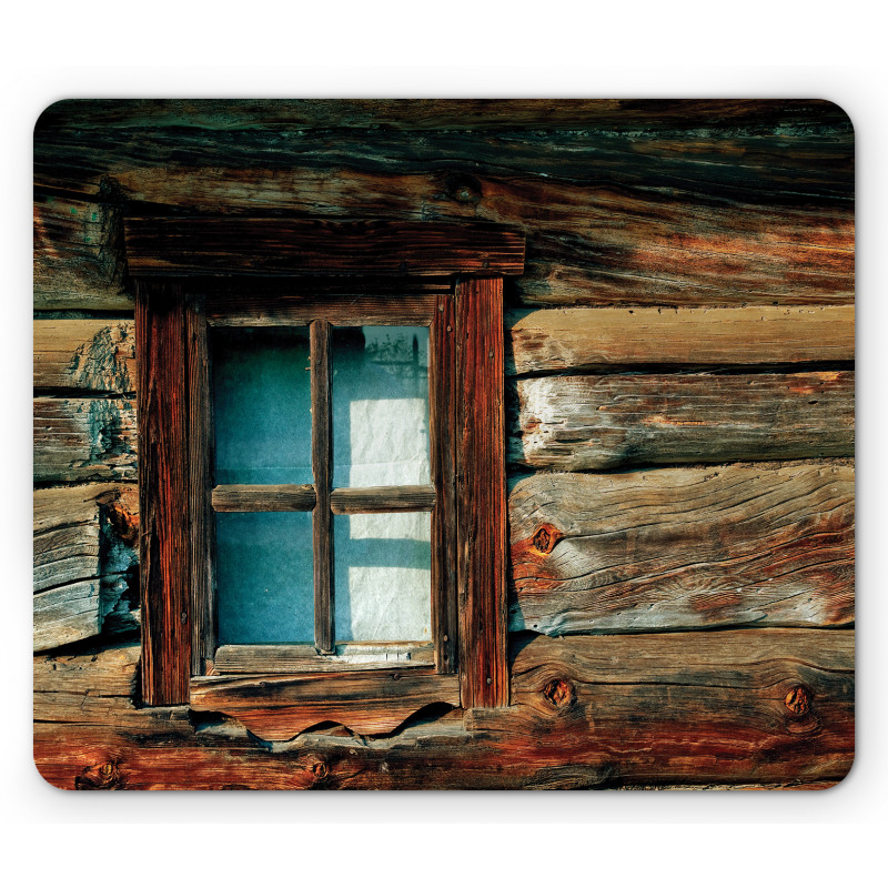 Wooden Pattern Window Mouse Pad