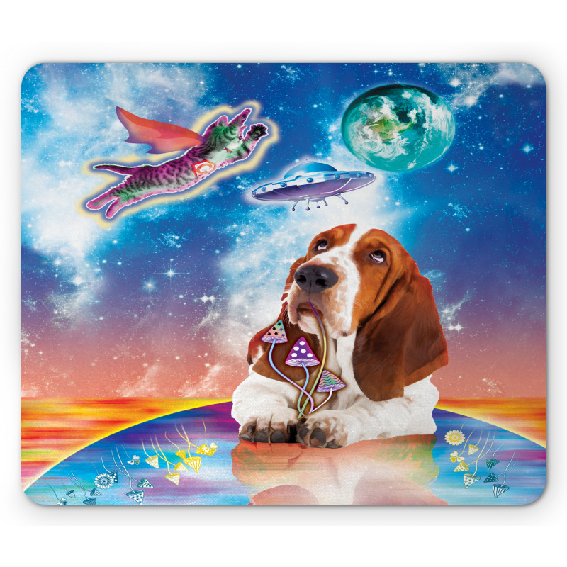 Cosmic Animals UFO Mouse Pad