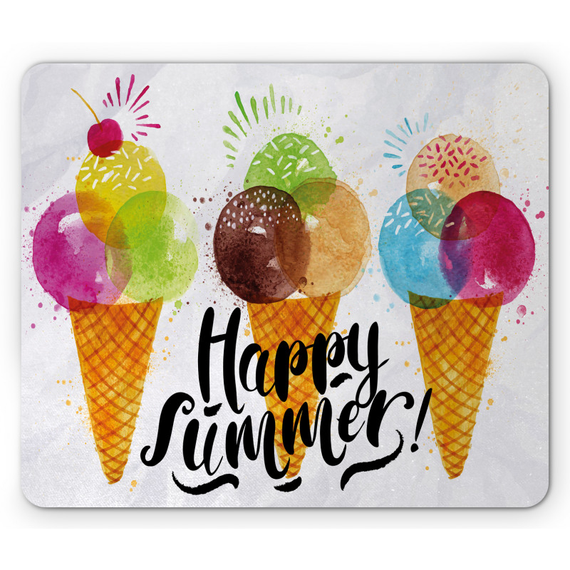 Ice Cream Cones Dessert Mouse Pad