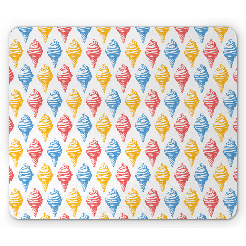 Ice Cream Cones 50s Time Mouse Pad