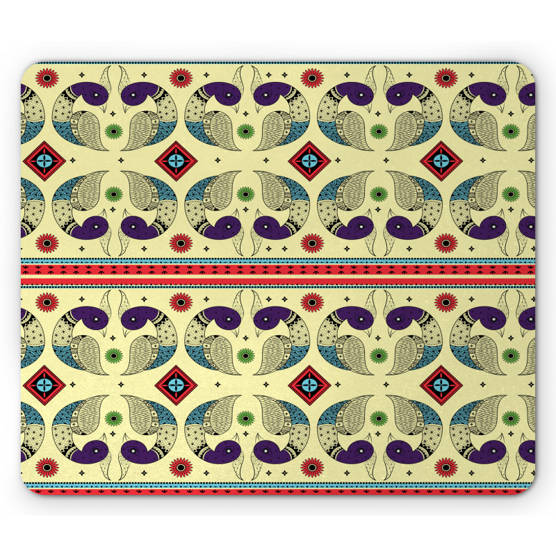 Peacock Pattern Mouse Pad