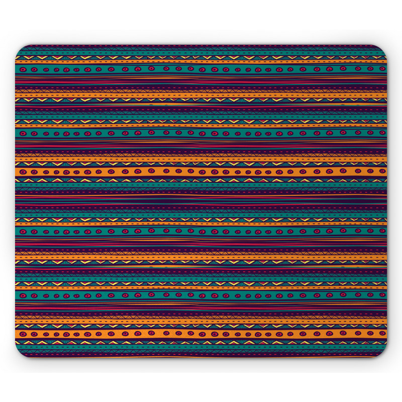 Retro Aztec Art Mouse Pad