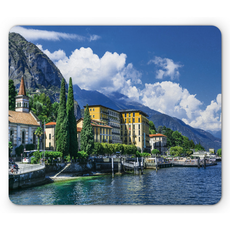 Landscape of Lake Como Mouse Pad