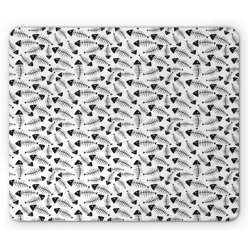 Funny Fish Bone Abstract Mouse Pad