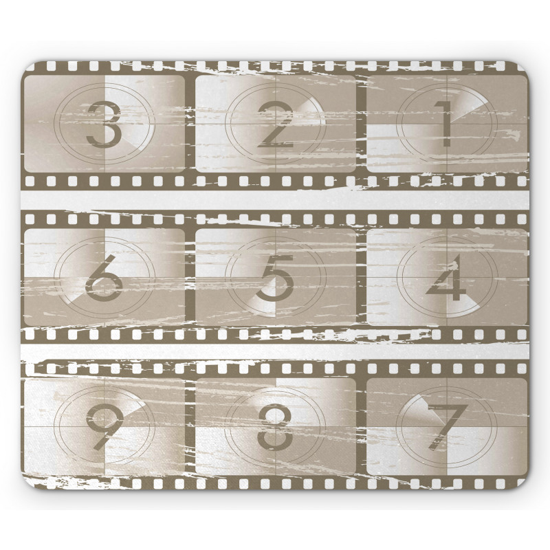 Numbers on a Film Strip Mouse Pad