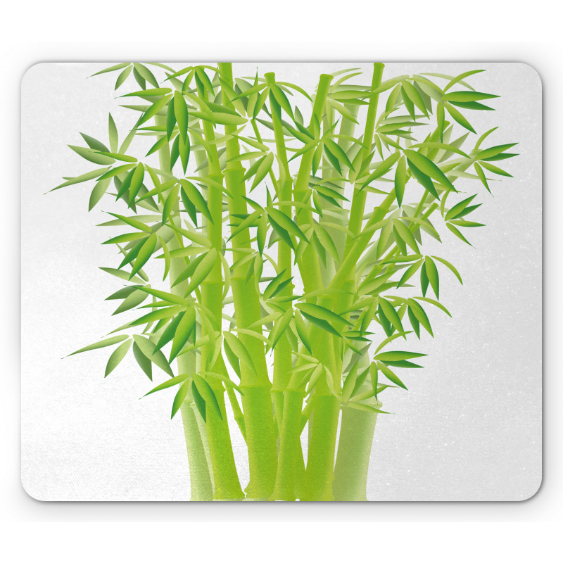 Bamboo Stems with Leaves Mouse Pad