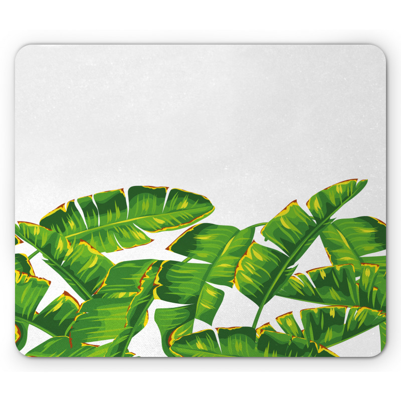 Vibrant Tropical Foliage Mouse Pad