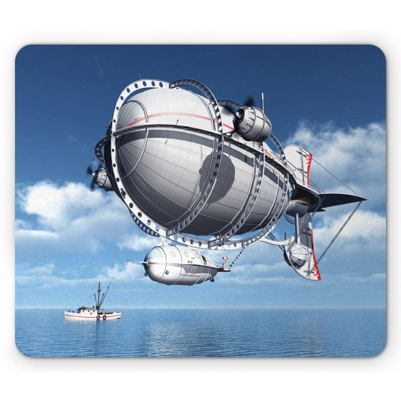 Sea Flying Cloudy Sky Mouse Pad