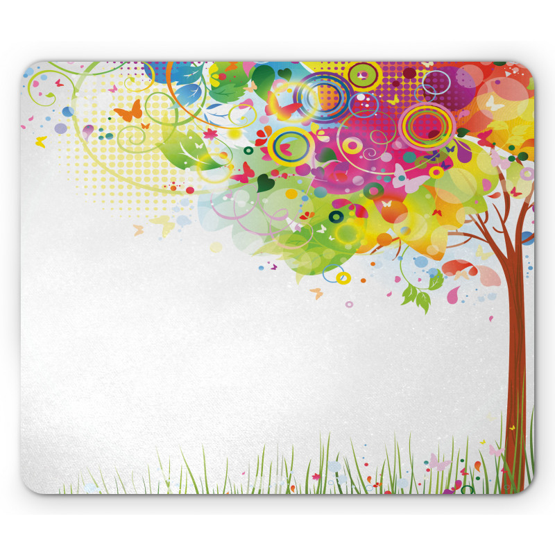 Color Bursting Tree of Life Mouse Pad