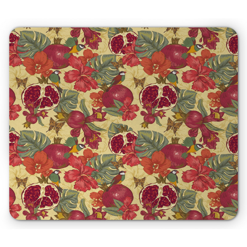 Exotic Wild Tropic Birds Mouse Pad