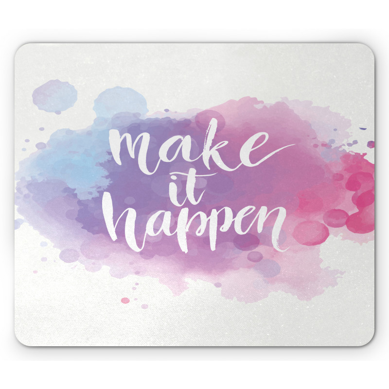 Positive Words Paint Mouse Pad