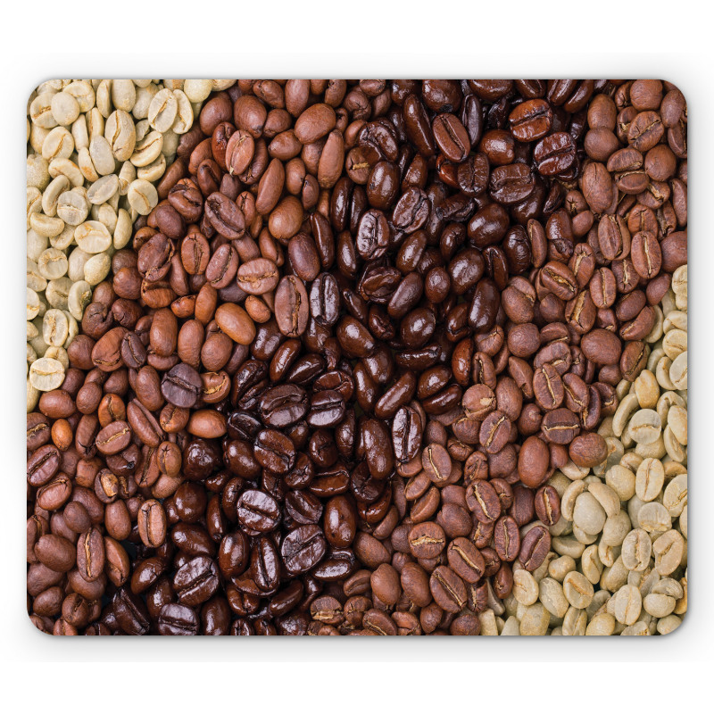 Coffee Beans Stripes Mouse Pad