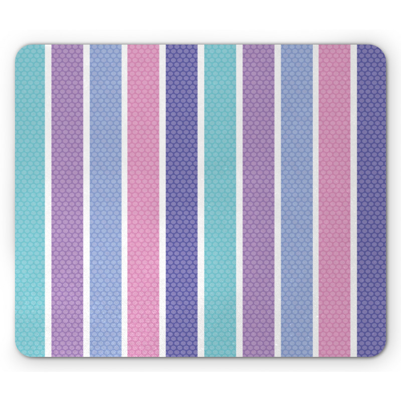 Polka Dot with Stripes Mouse Pad