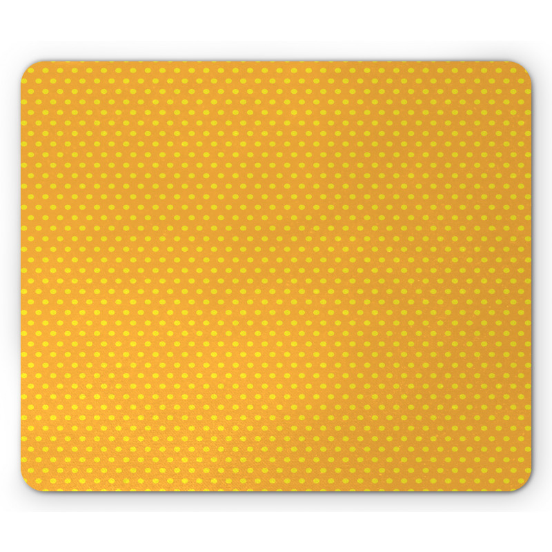 Vintage Dots Marigold Mouse Pad