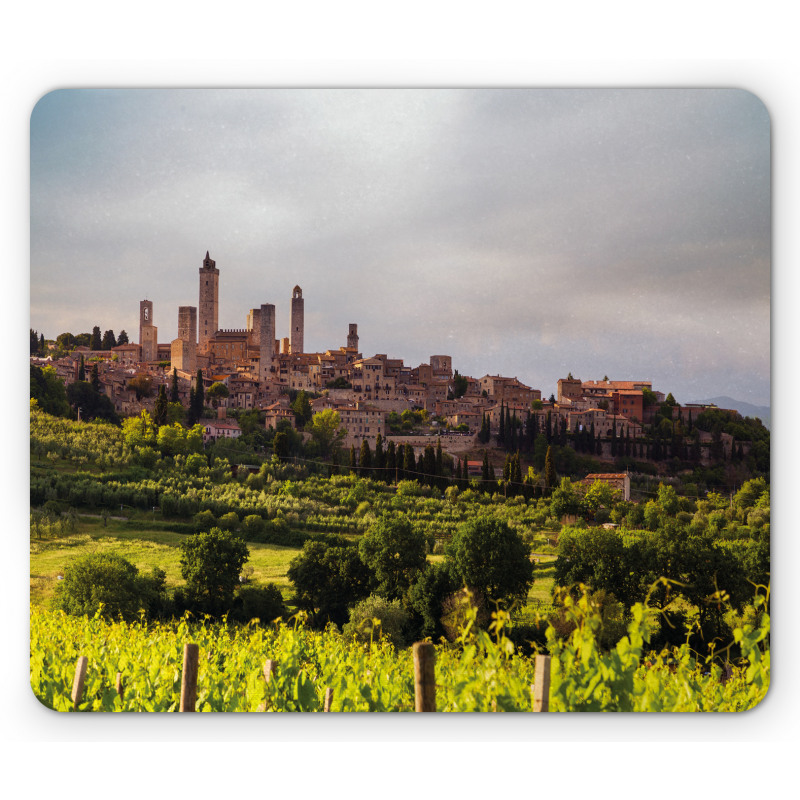Medieval City in Italy Mouse Pad
