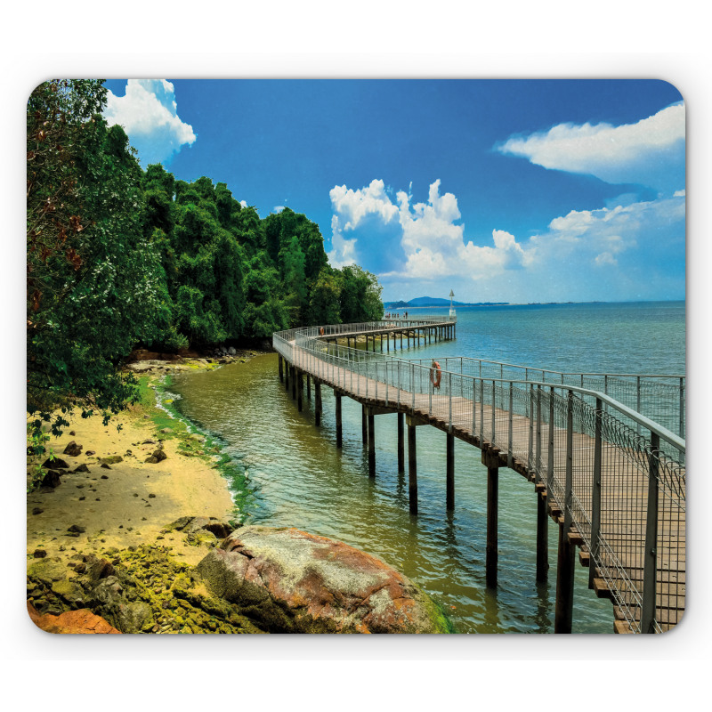 Boardwalk Sandy Shore Mouse Pad