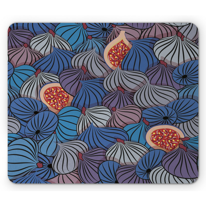 Fig Fruits Pattern Spring Mouse Pad