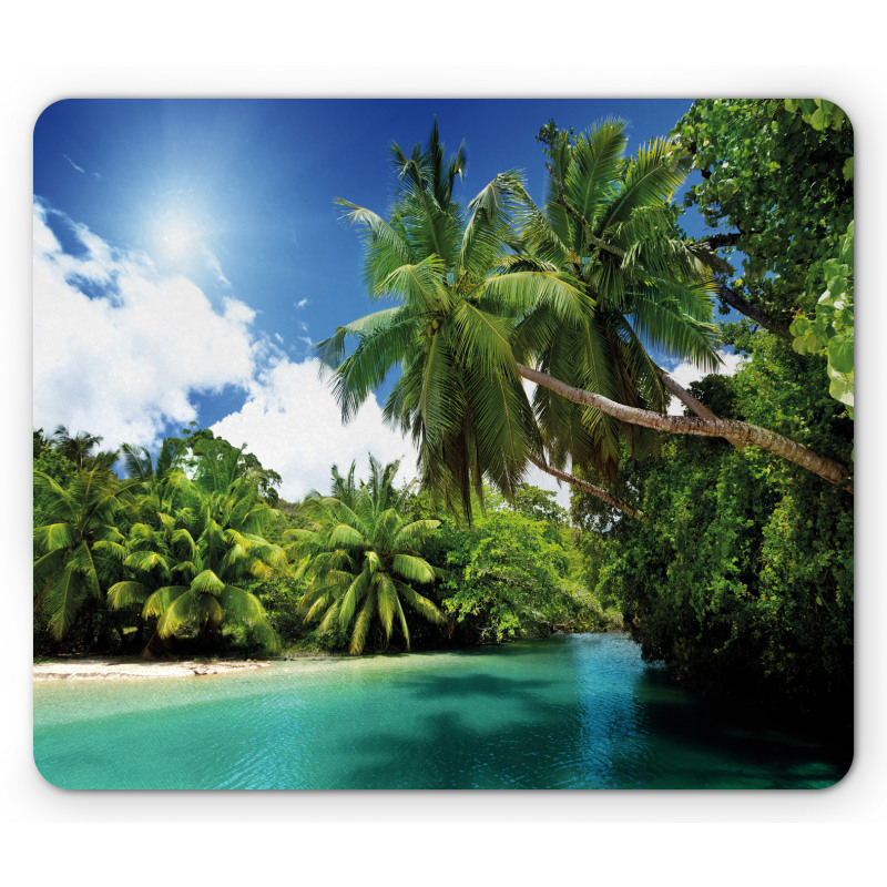 Mahe Island Lake Palms Mouse Pad