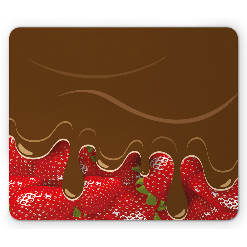 Strawberries Chocolate Mouse Pad