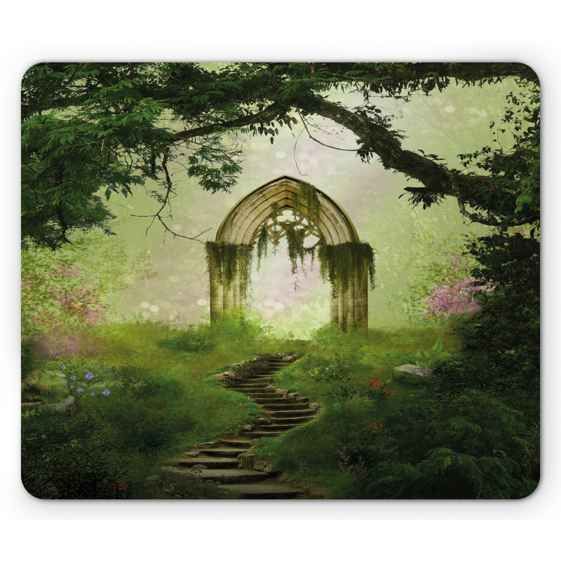 Fantasy Gate in Forest Mouse Pad