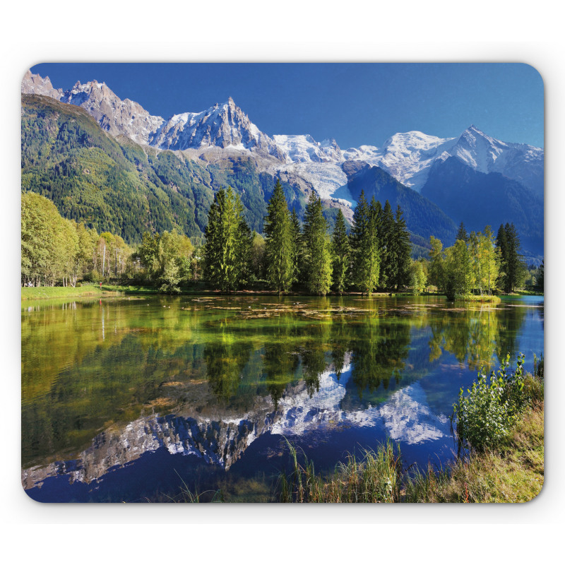 Mountain Lake Evergreen Mouse Pad