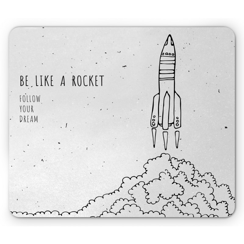 Dream Space Lover Words Mouse Pad